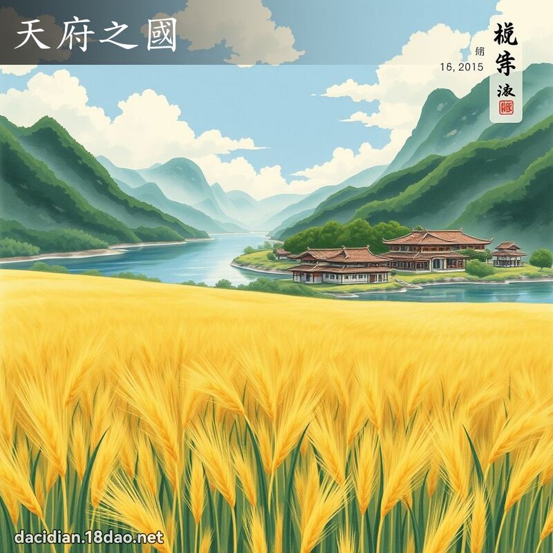 天府之國 - 中華成語配圖