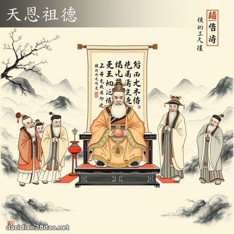 天恩祖德 - 中華成語配圖
