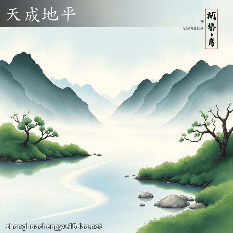 天成地平 配图