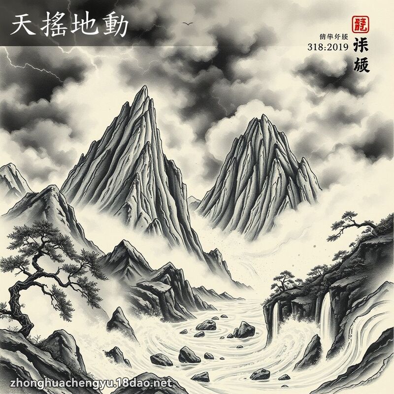 天摇地动 配图
