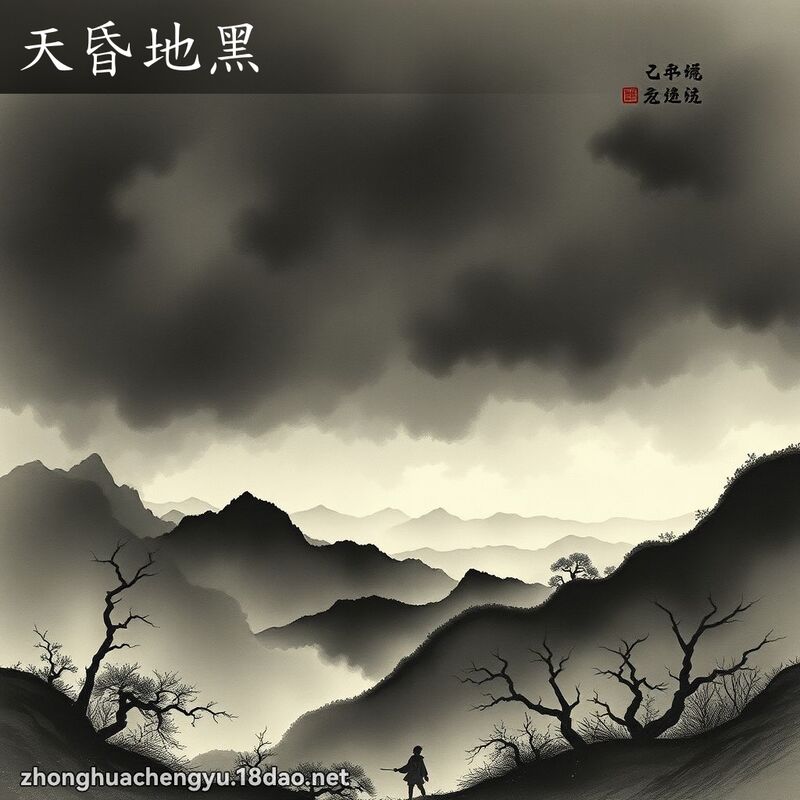 天昏地黑 配图