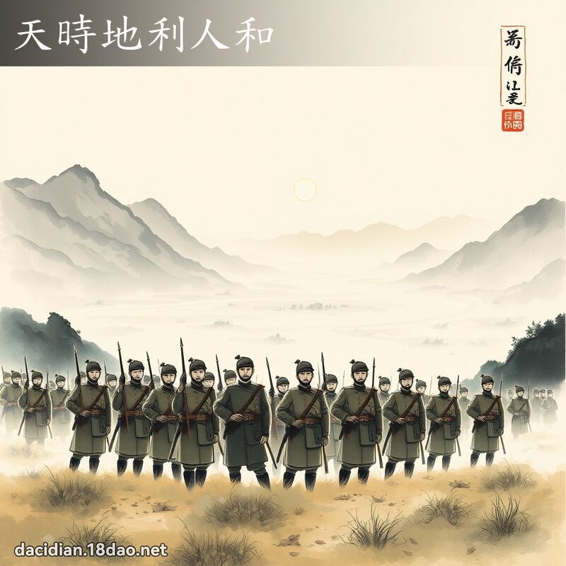 天時地利人和 - 中華成語配圖