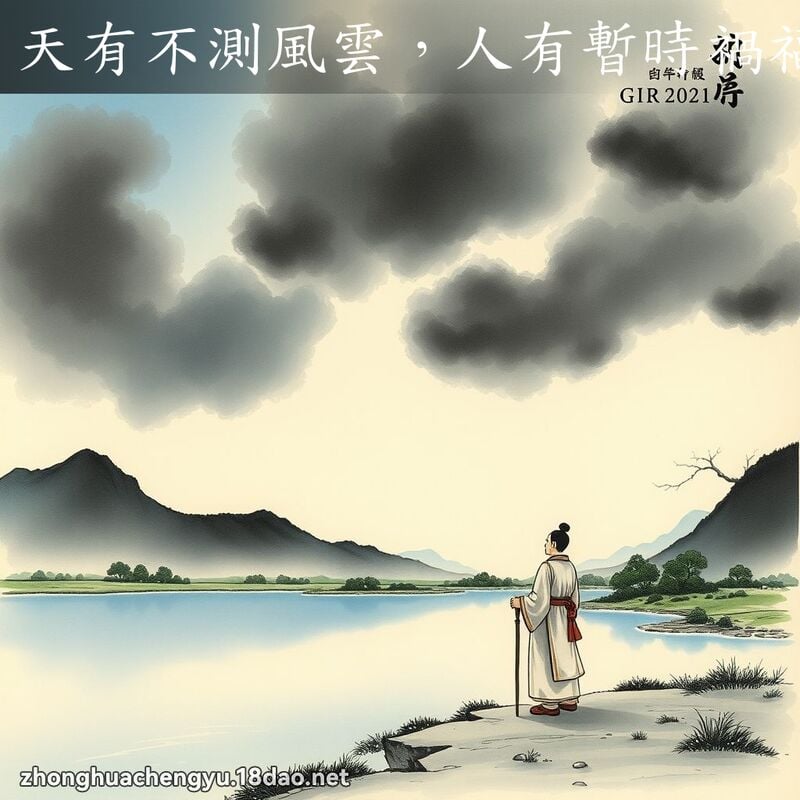 天有不测风云,人有暂时祸福 配图