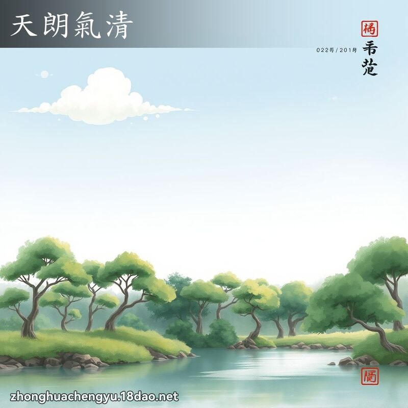 天朗气清 配图