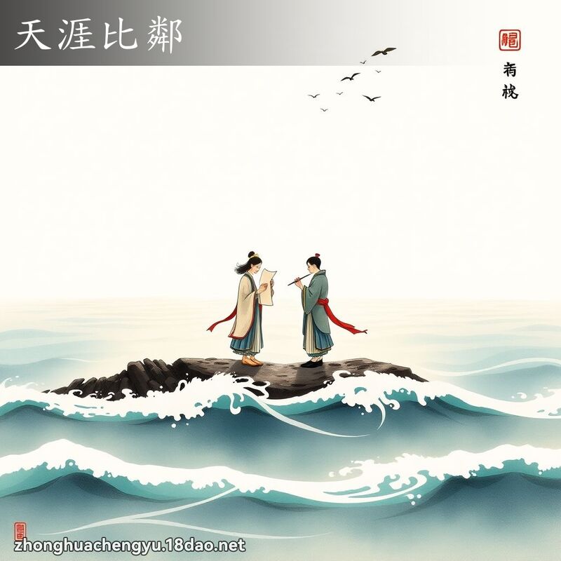 天涯比邻 配图