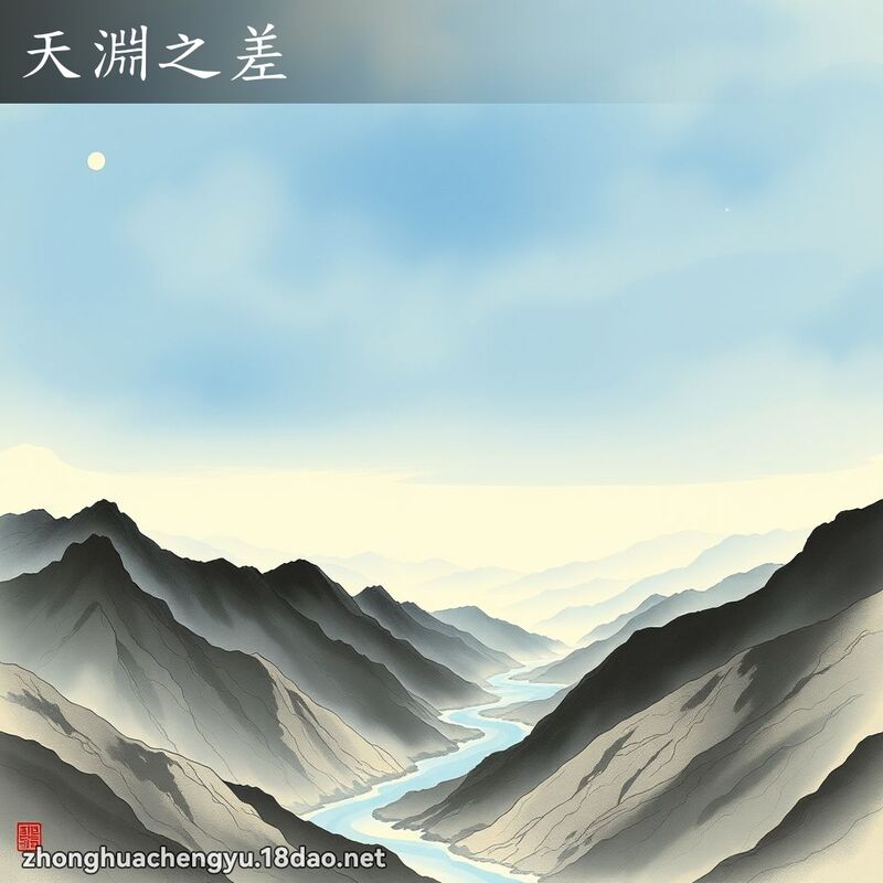 天渊之差 配图