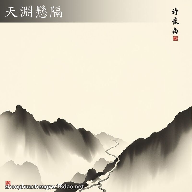 天渊悬隔 配图