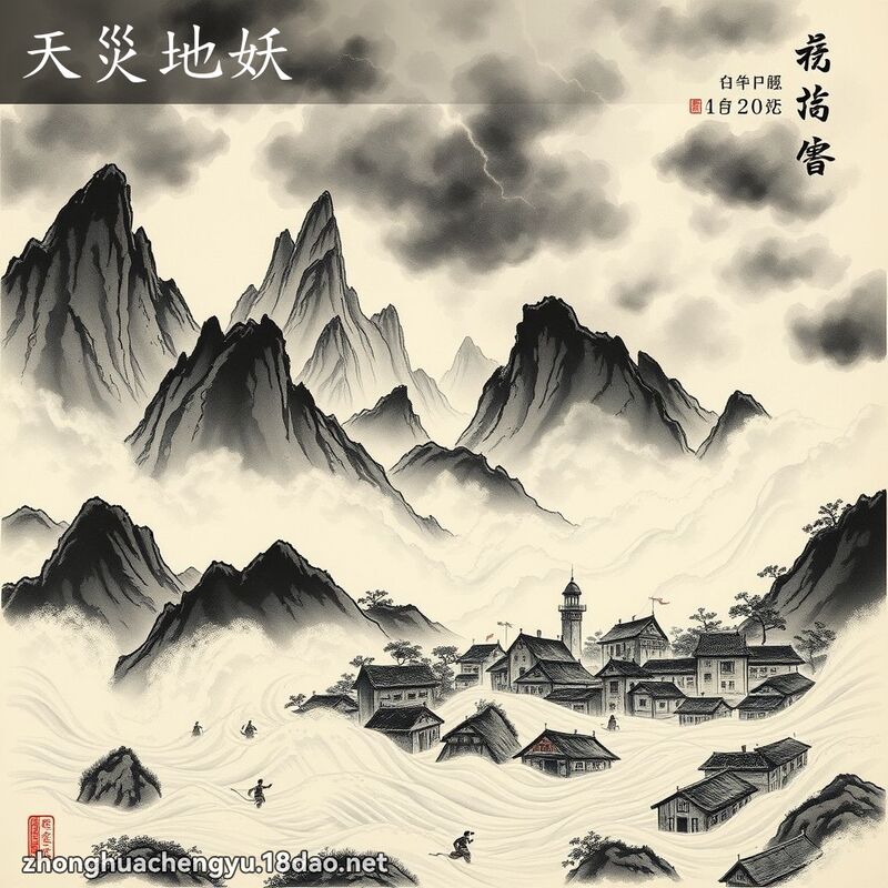 天灾地妖 - 中华成语配图