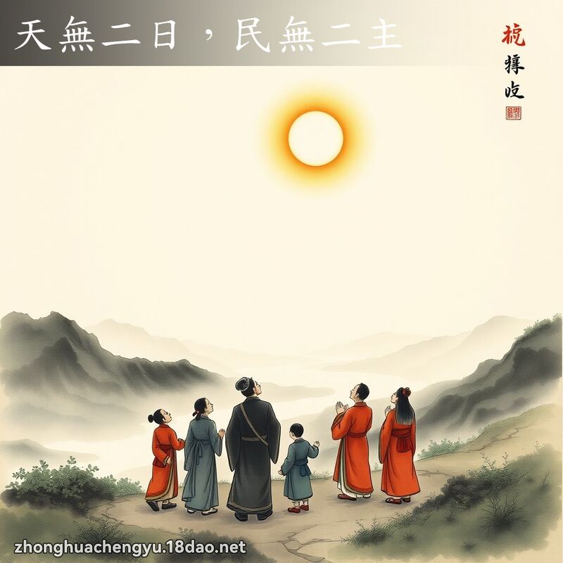 天无二日,民无二主 配图