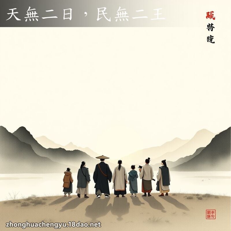天无二日,民无二王 配图