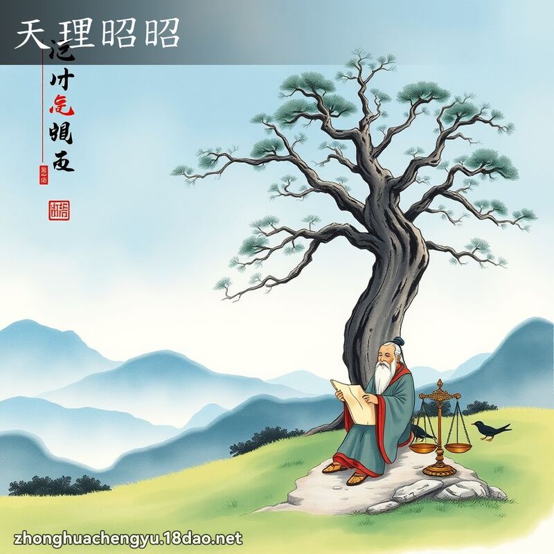 天理昭昭 配图