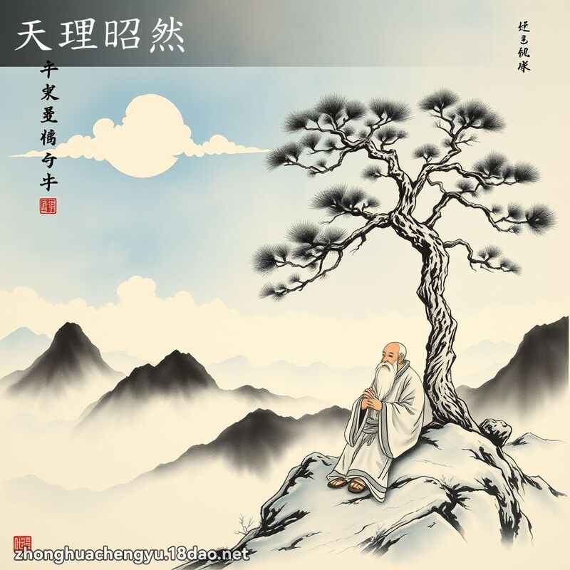 天理昭然 配图