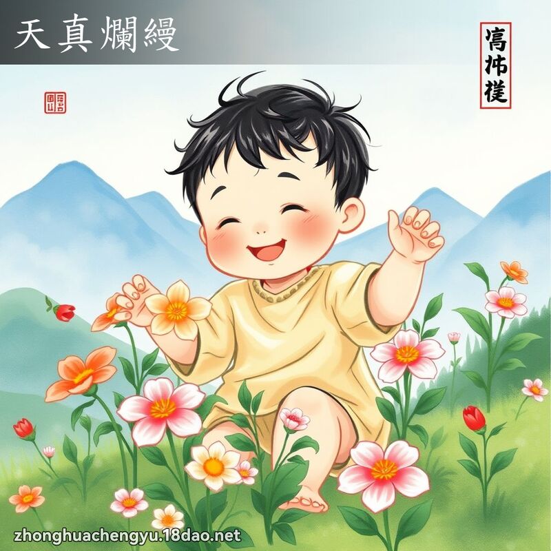 天真爛縵 配图