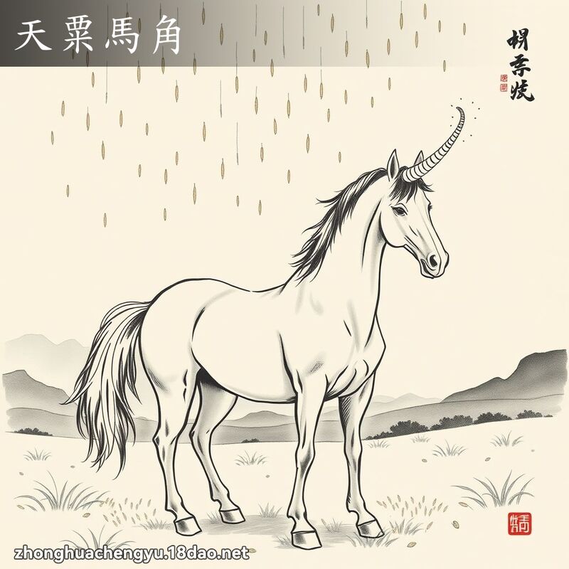 天粟馬角 配图