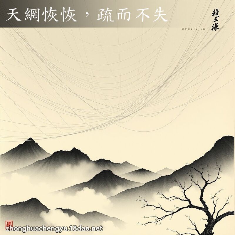 天網恢恢,疏而不失 配图