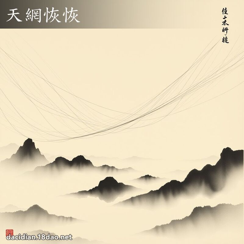 天網恢恢 - 中華成語配圖