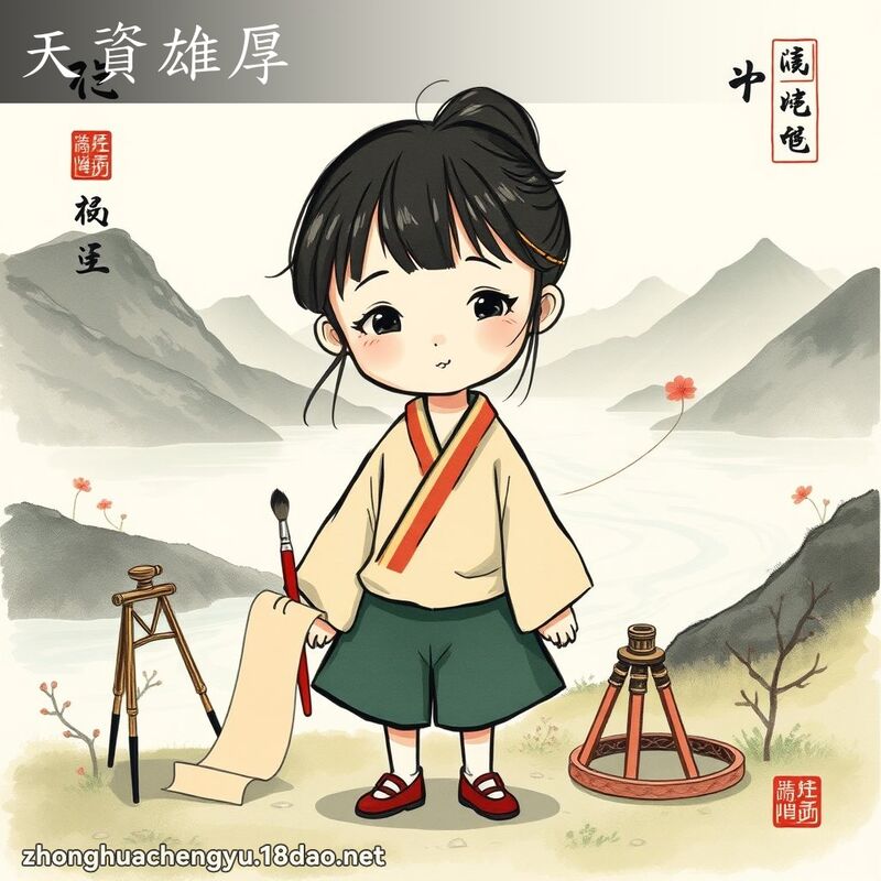 天資雄厚 配图