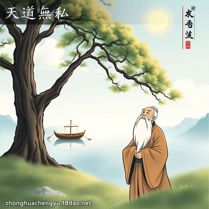 天道無私 - 中華成語配圖