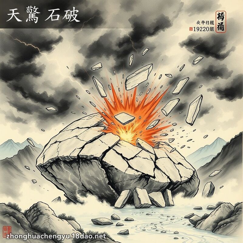 天驚石破 配图