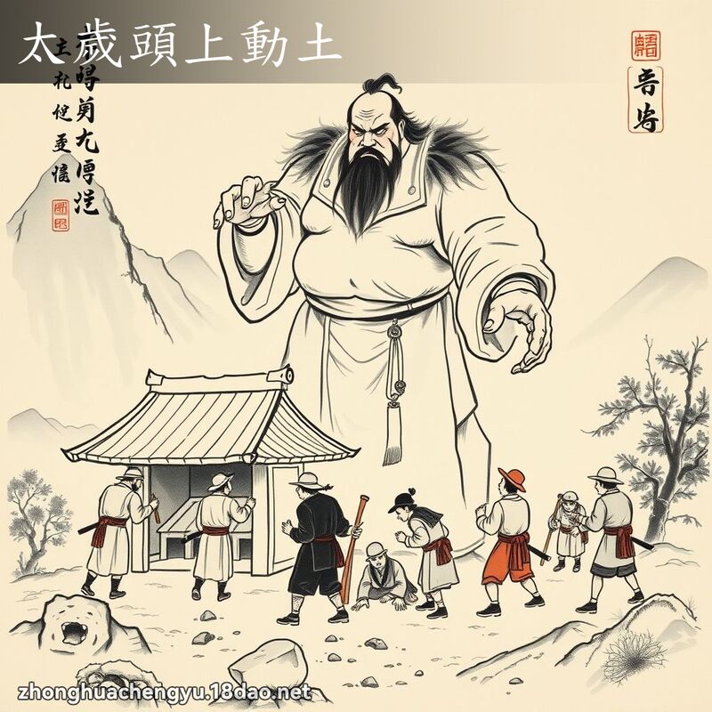 太歲頭上動土 配图