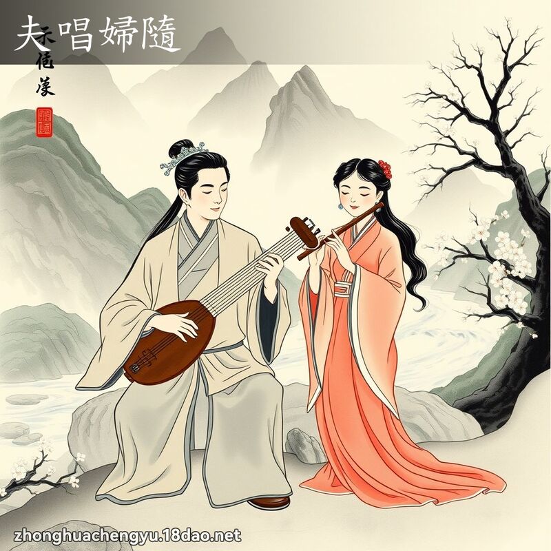 夫唱婦隨 配图