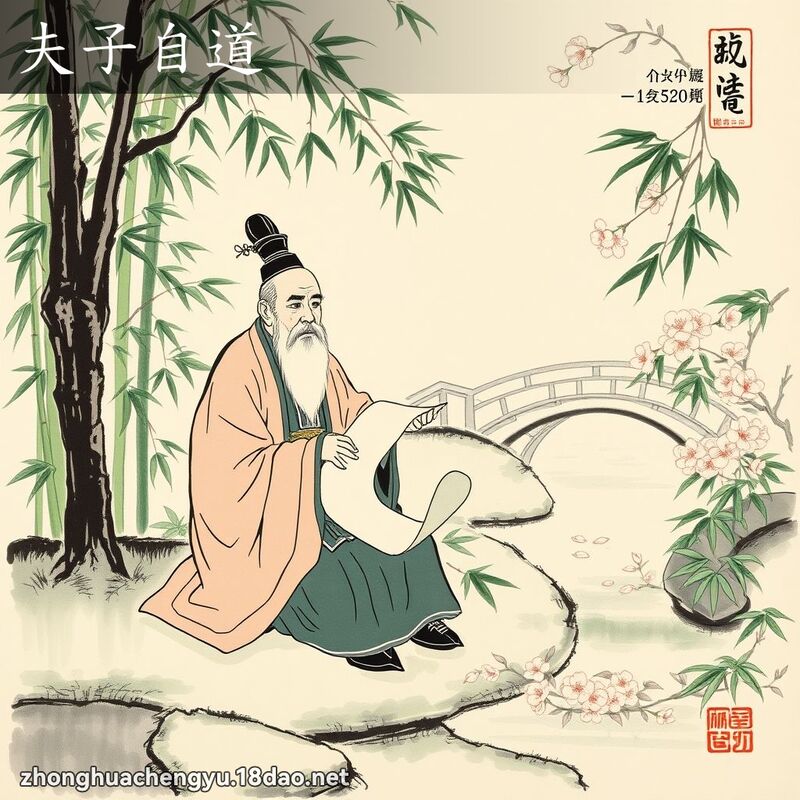 夫子自道 - 中華成語配圖