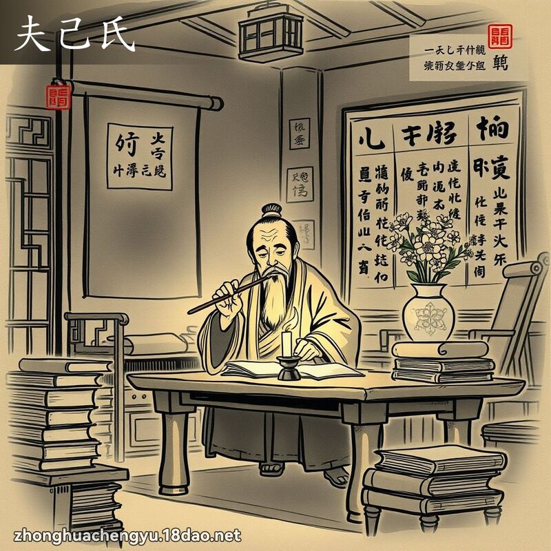 夫己氏 配图