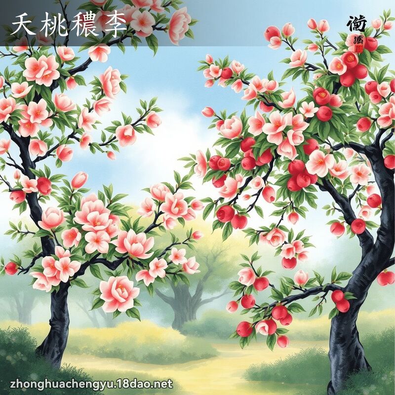 夭桃穠李 配图