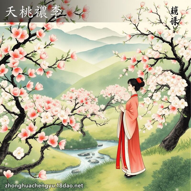夭桃襛李 配图