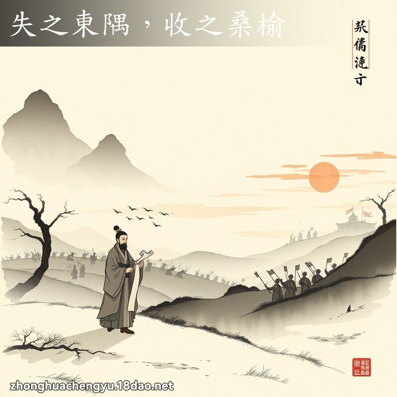 失之東隅，收之桑榆 - 中華成語配圖