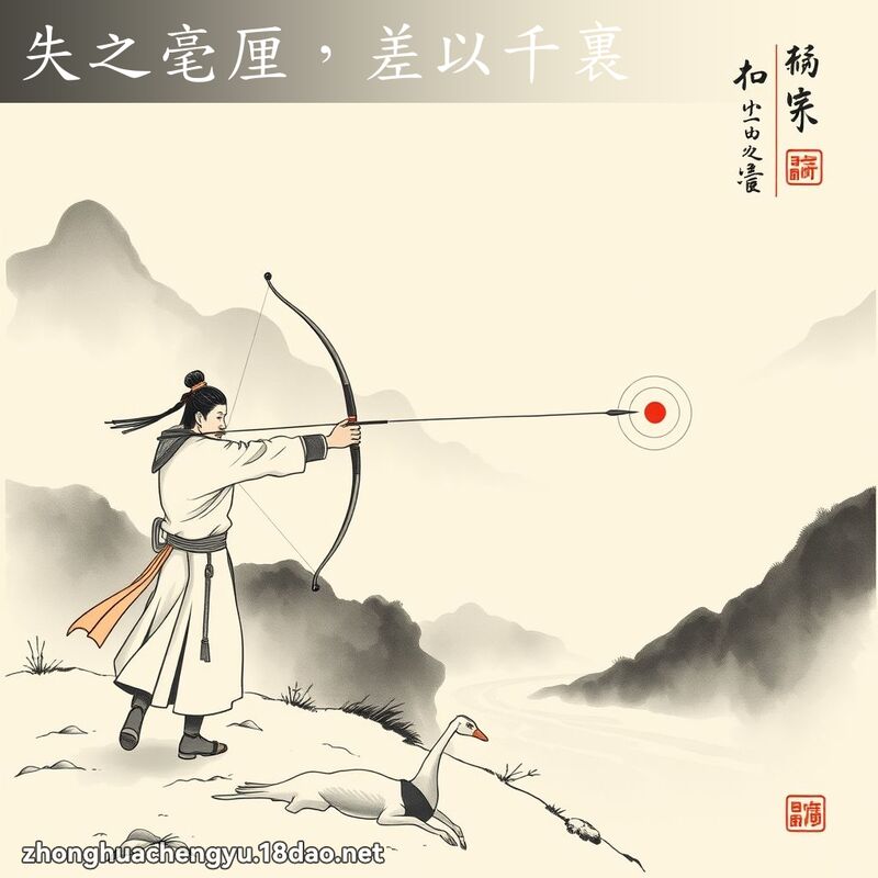 失之毫厘,差以千裏 配图