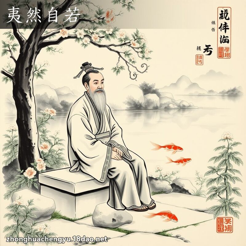 夷然自若 配图