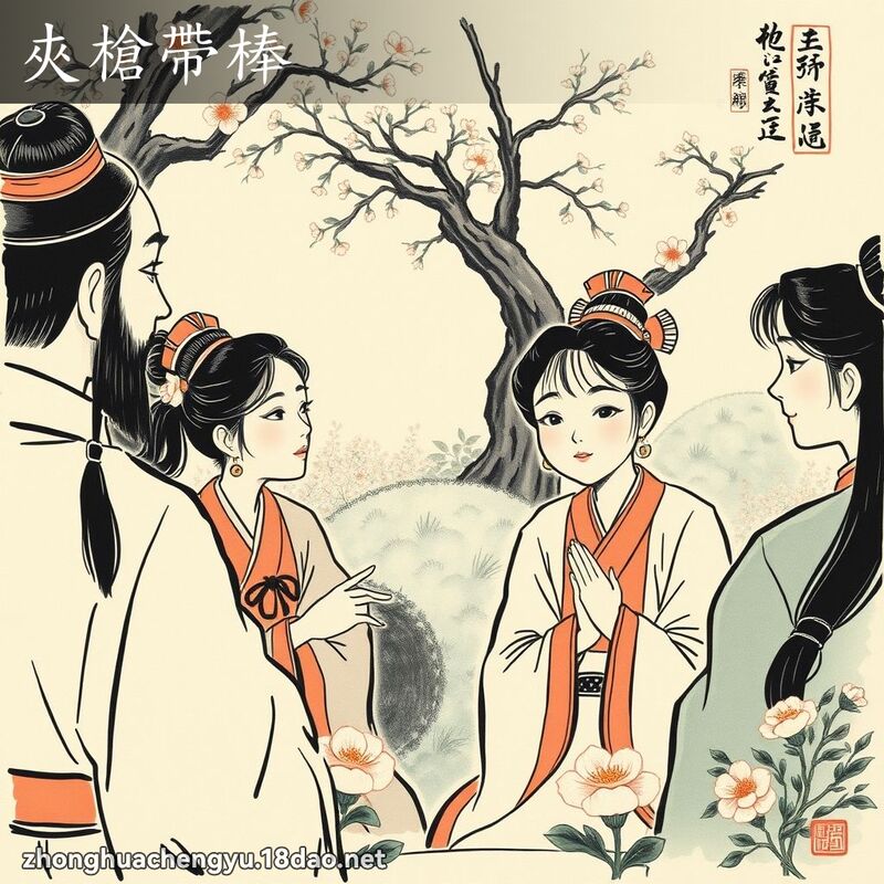 夾槍帶棒 配图