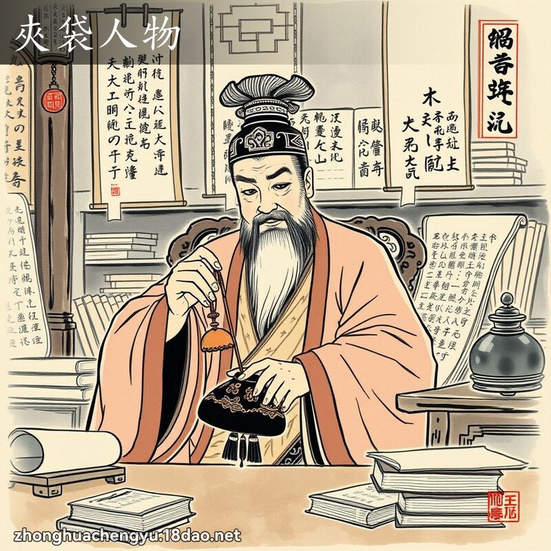 夾袋人物 配图