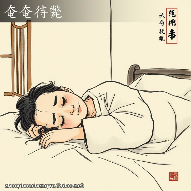 奄奄待斃 配图
