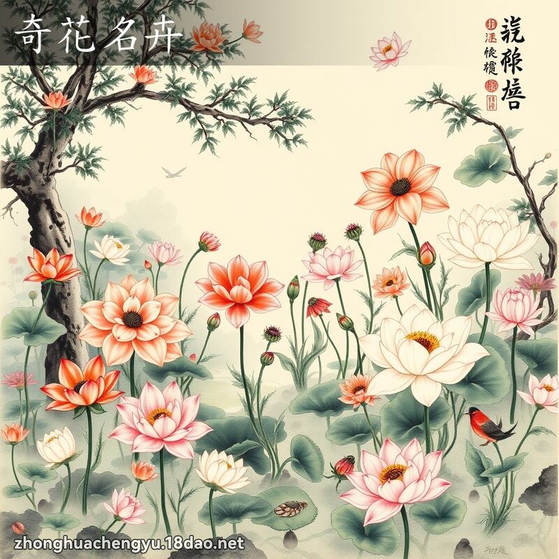 奇花名卉 配图