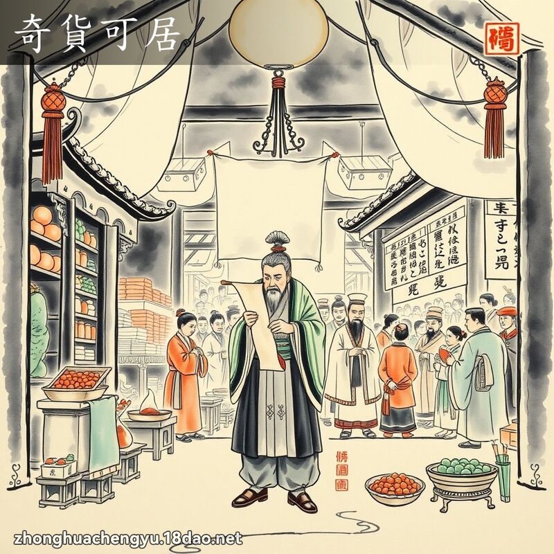 奇貨可居 - 中華成語配圖