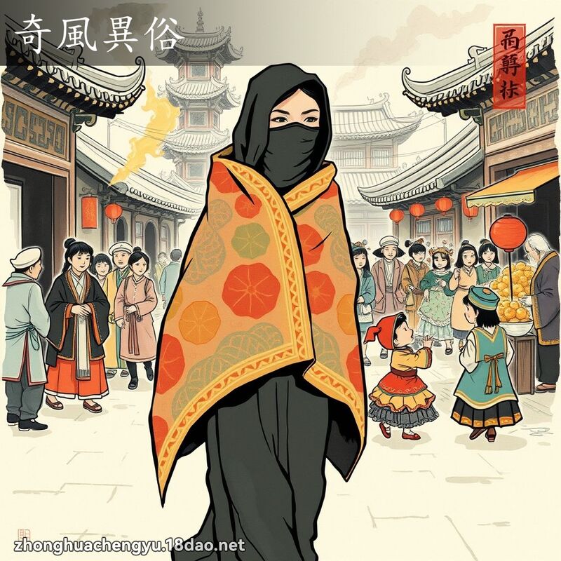 奇風異俗 - 中華成語配圖