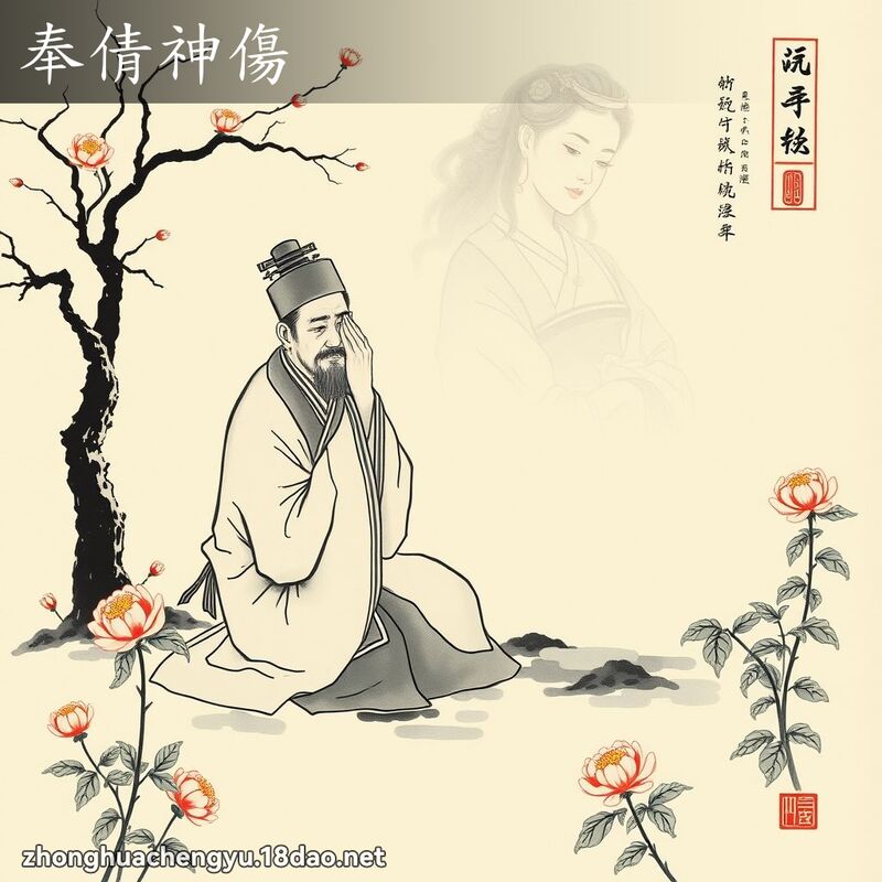 奉倩神傷 - 中華成語配圖