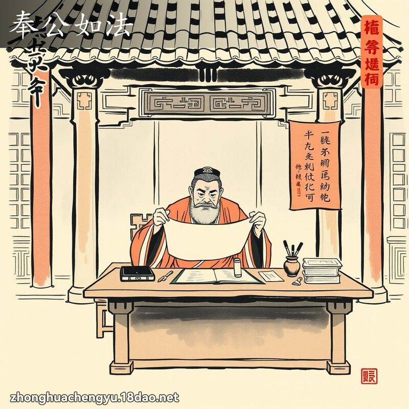 奉公如法 配图