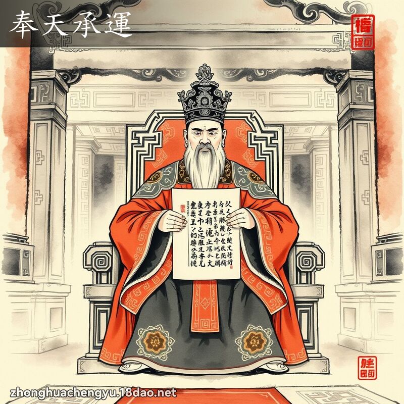 奉天承运 - 中华成语配图