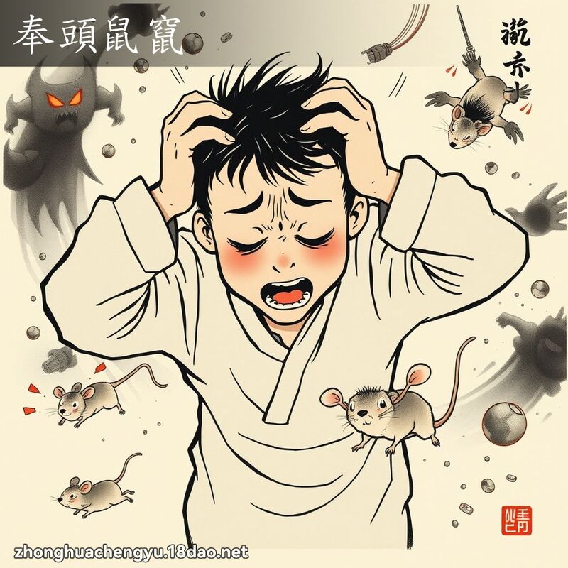 奉頭鼠竄 配图