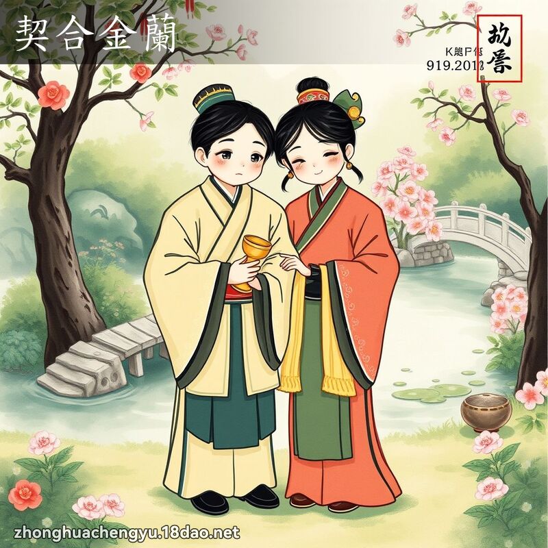 契合金蘭 配图
