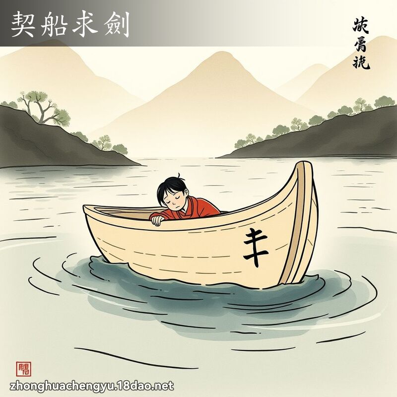 契船求劍 配图
