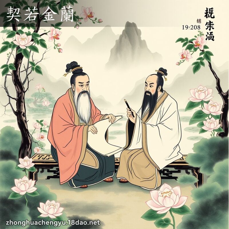 契若金蘭 配图