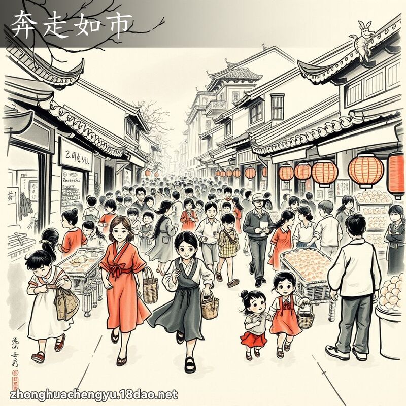 奔走如市 配图