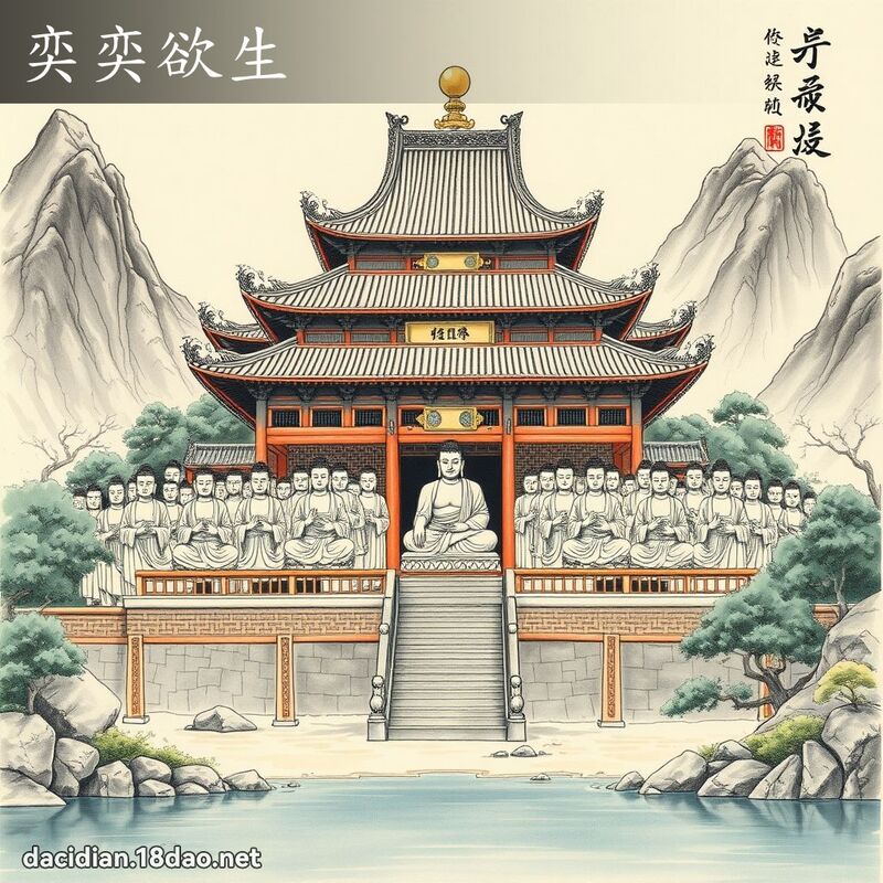 奕奕欲生 - 中華成語配圖