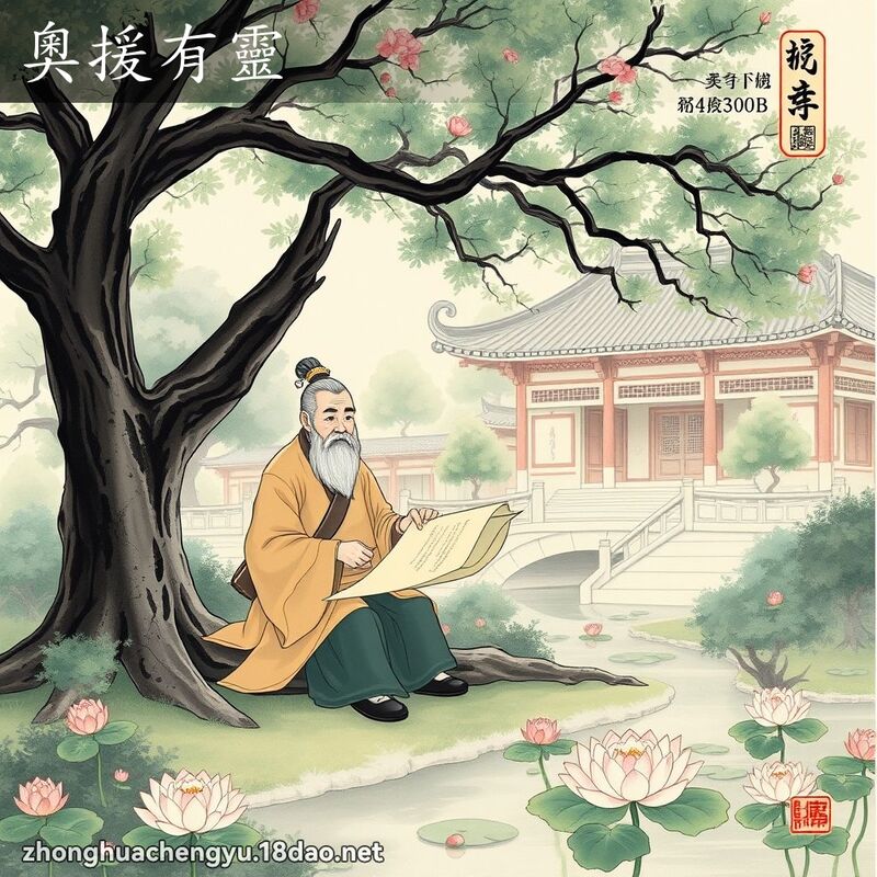 奧援有靈 配图