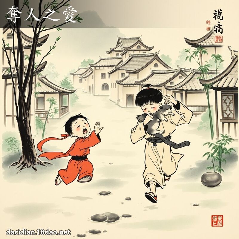 奪人之愛 - 中華成語配圖