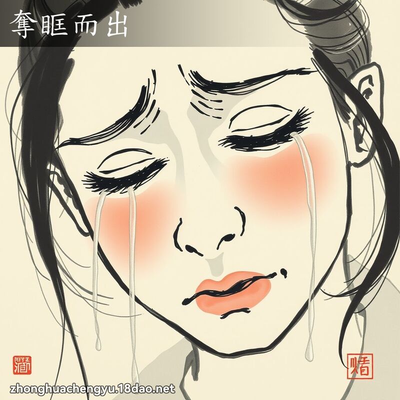 奪眶而出 配图